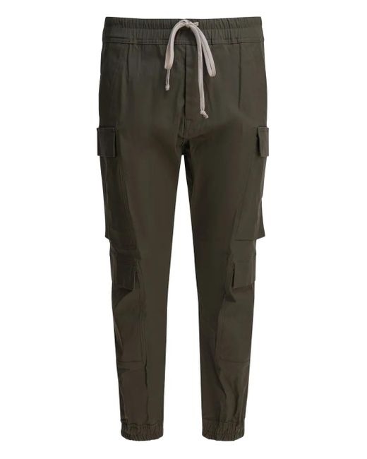 メンズ Rick Owens ドローストリング カーゴパンツ Green