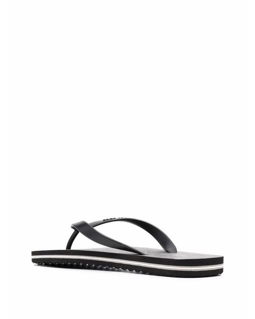 Michael Kors Black Travis Thong-Strap Flip Flops for men