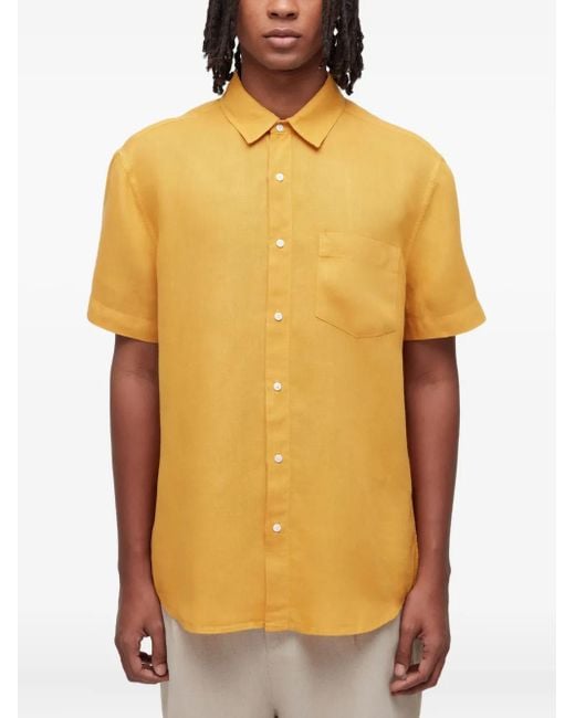 Osklen Yellow Mc Linen Shirt for men