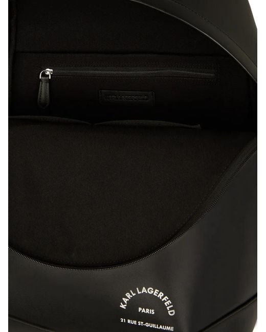Karl Lagerfeld Black Rue St-Guillaume Backpack for men