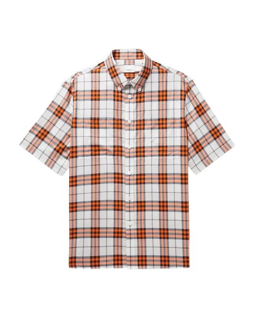 Camicia Taxham A Maniche Corte di Burberry in White da Uomo