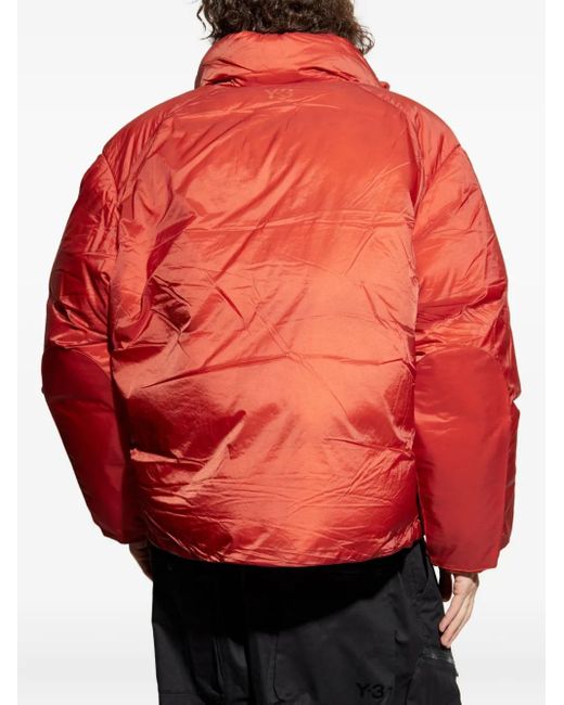 Y-3 Red Triora Quilted Padded Jacket for men