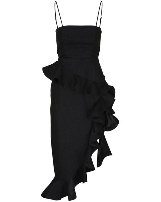 Zimmermann Harmony Mini-jurk Met Ruches in het Black