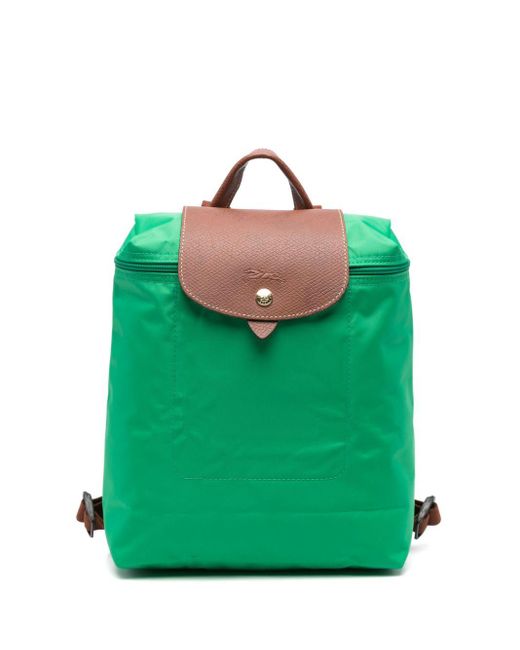 Longchamp Green Le Pliage Original M Backpack