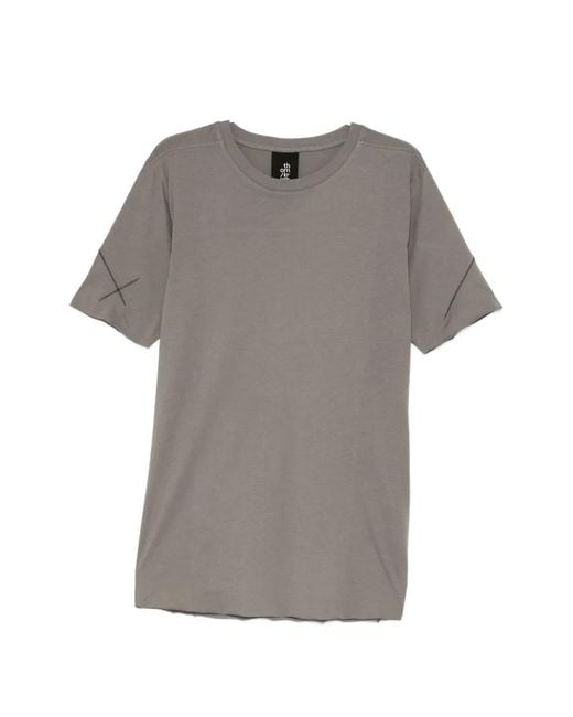 Thom Krom Gray Exposed-Seam T-Shirt for men