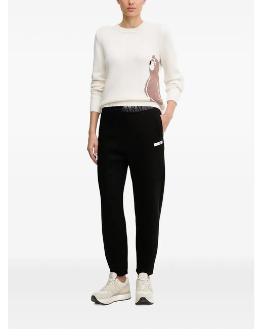 EA7 White Pull En Laine