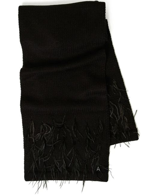 Sciarpa Con Decorazione di Twinset in Black