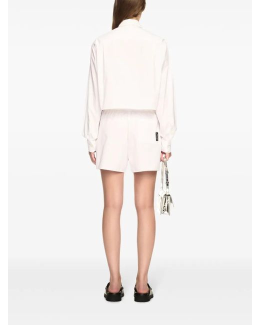 Off-White c/o Virgil Abloh White Short Shirt With Embroidered Logo