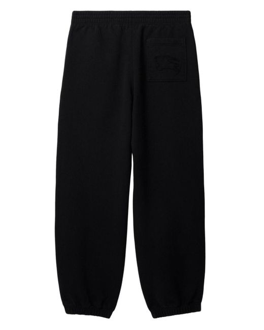 Burberry Black Ekd Embroidered Track Pants for men