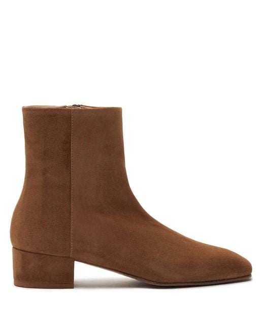 Scarosso Brown Suede Ankle Boots