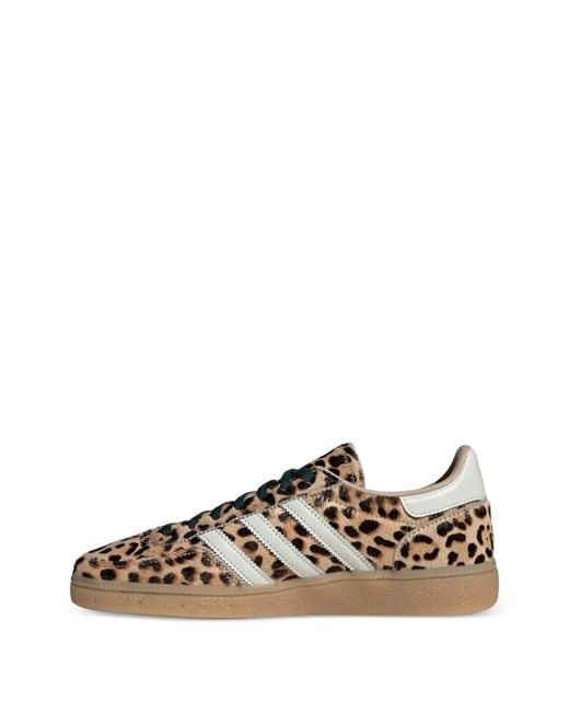 Adidas Natural Handball Spezial Leopard-Print Sneakers