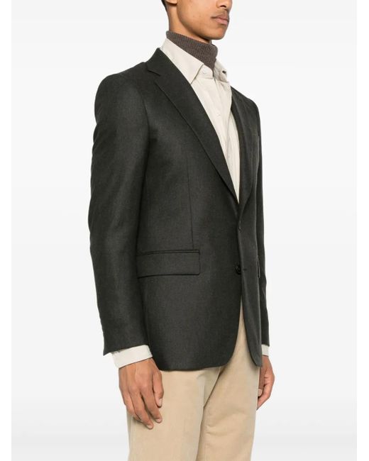 Fursac Black Virgin-Wool Blazer for men