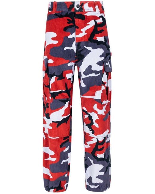 Supreme X Nike Corduroy Cargo Trousers in Red | Lyst Australia