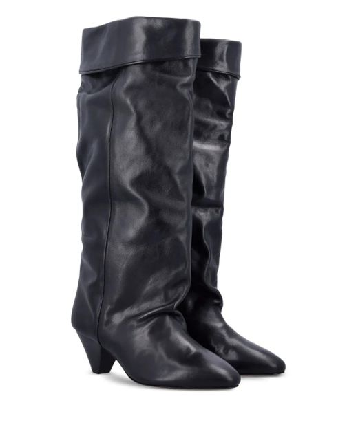 Isabel Marant Blue Elita Leather Boots