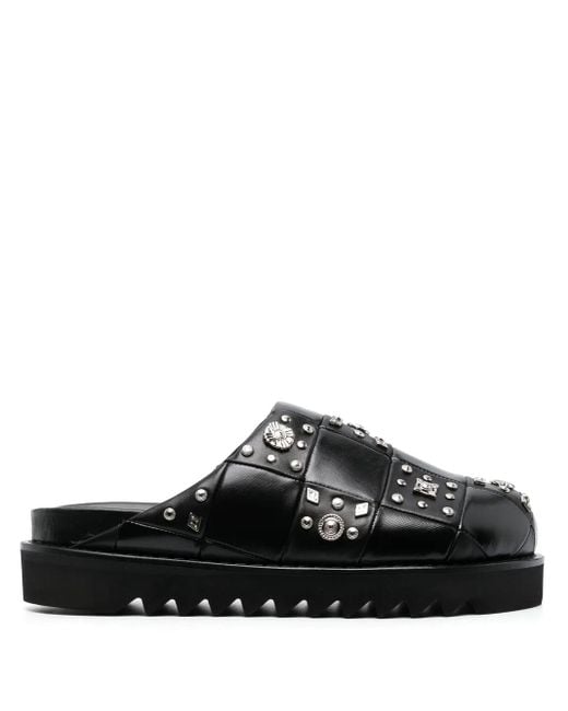 Mules con apliques Toga Virilis de hombre de color Black