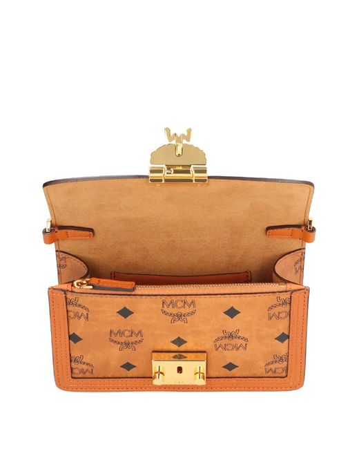 MCM Brown Tracy Monogram Clutch