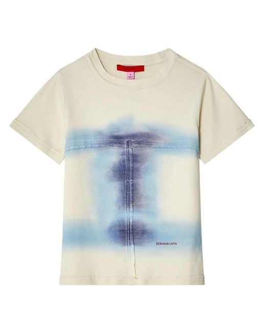 Eckhaus Latta Blue Lapped T-Shirt