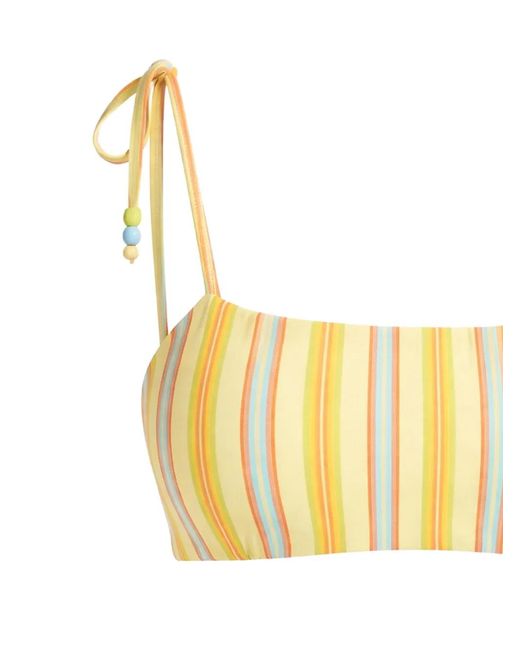 Seafolly Metallic Striped Bikini Top