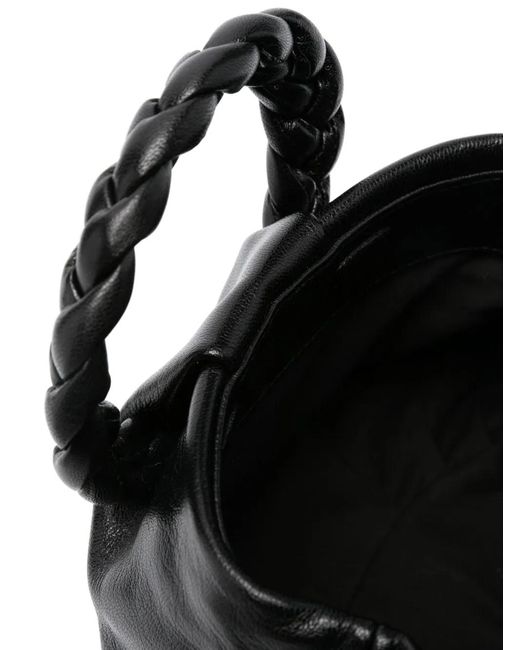 Hereu Black Bombon Medium Leather Handbag