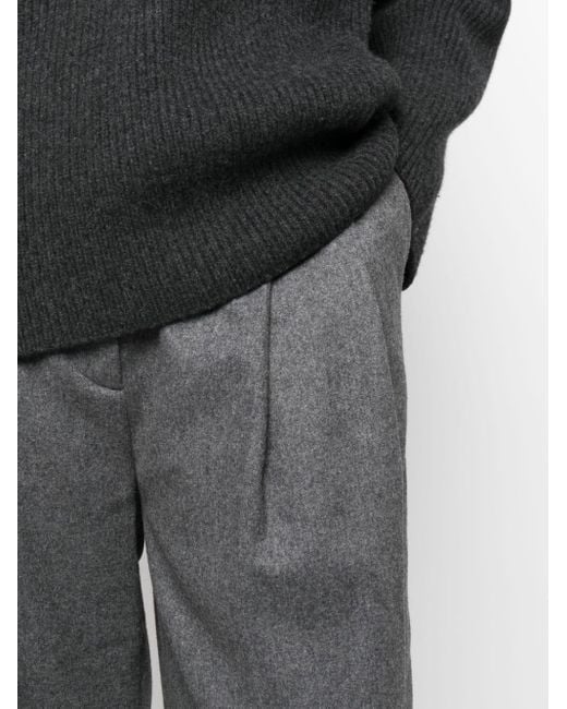Pantalones de vestir con pinzas dobles Totême  de color Gray