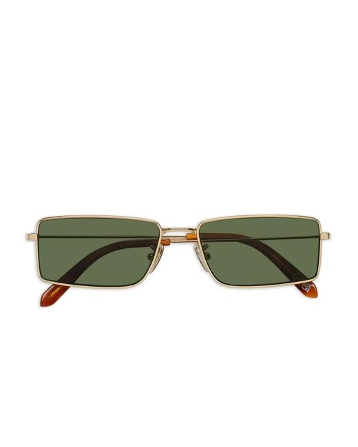 Retrosuperfuture Green Lunettes De Soleil À Monture Rectangulaire