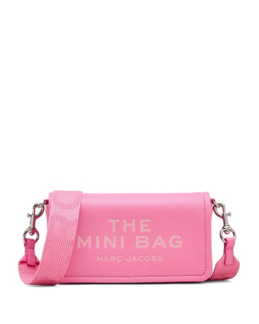 Borsa a secchiello The Leather Mini di Marc Jacobs in Pink