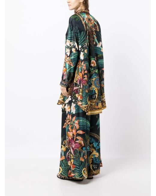 Camilla Green Graphic-Print Tunic Shirt