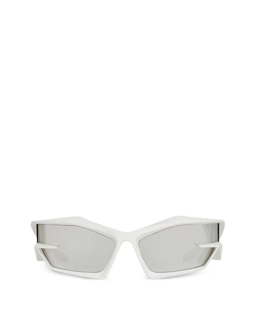 Givenchy White Straight-Arms Cat-Eye Sunglasses