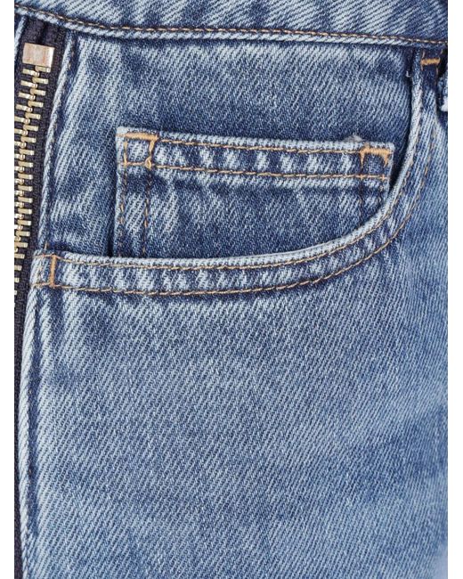Elisabetta Franchi Blue Zip Shorts