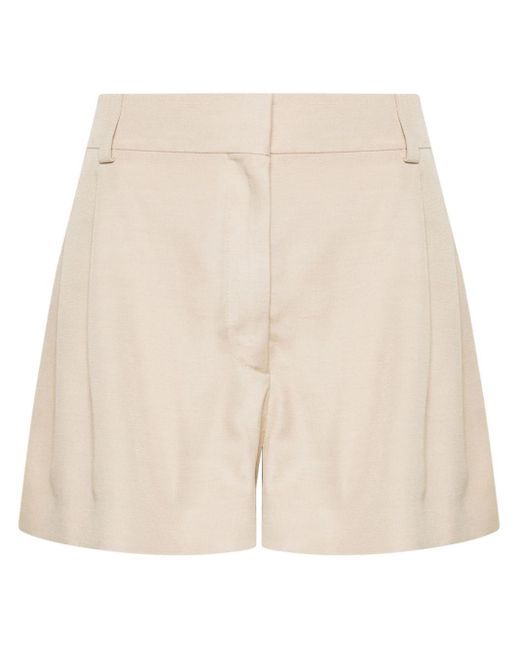 Stella McCartney Natural Tailored Short Shorts