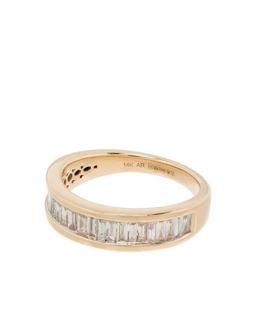 Adina Reyter Metallic 14Kt Heirloom Baguette Diamond Ring