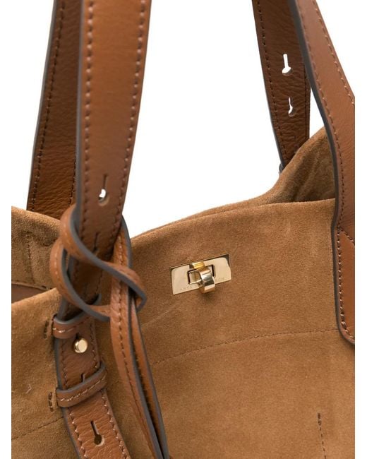 Anya Hindmarch Brown Mortimer Braided-Detail Leather Tote Bag
