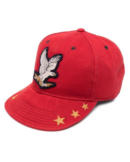 RRL Cotton Eagle-patch Baseball Cap in 