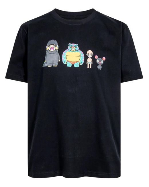 KARAFURU Black Genesist Graphic-Print T-Shirt