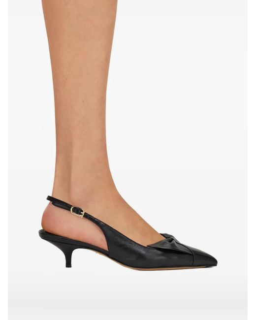 Ferragamo Bow 40mm スリングバックパンプス Black