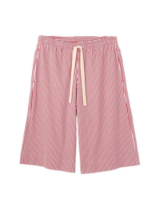 Jacquemus Pink Striped Drawstring Shorts