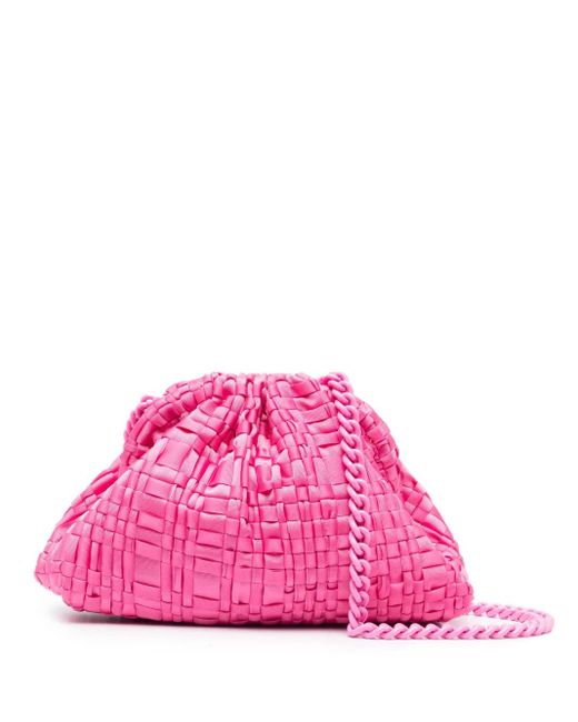 Maria La Rosa Pink Mini Game Interwoven Mini Bag