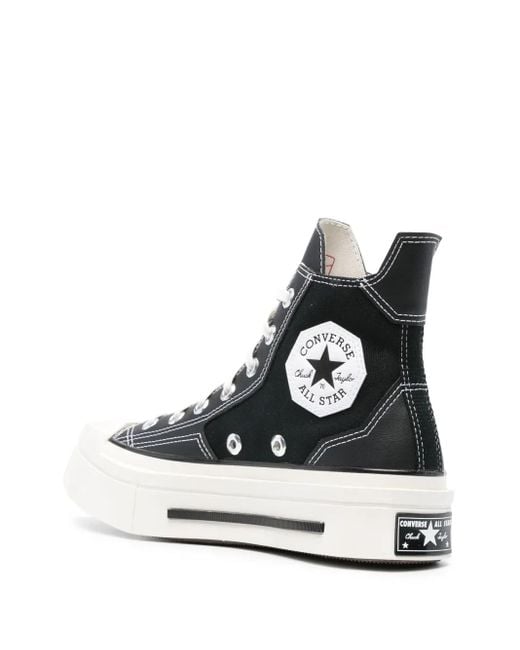Converse Black Chuck 70 De Luxe Squared Hi Sneakers