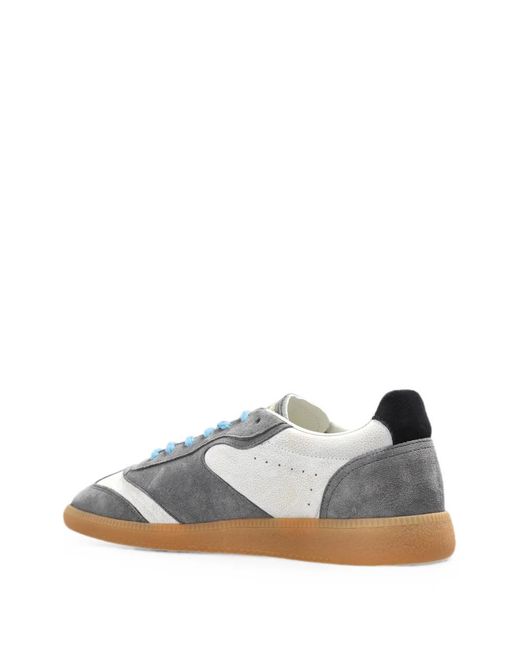 DSquared² Blue Logo-Plaque Panelled Sneakers for men