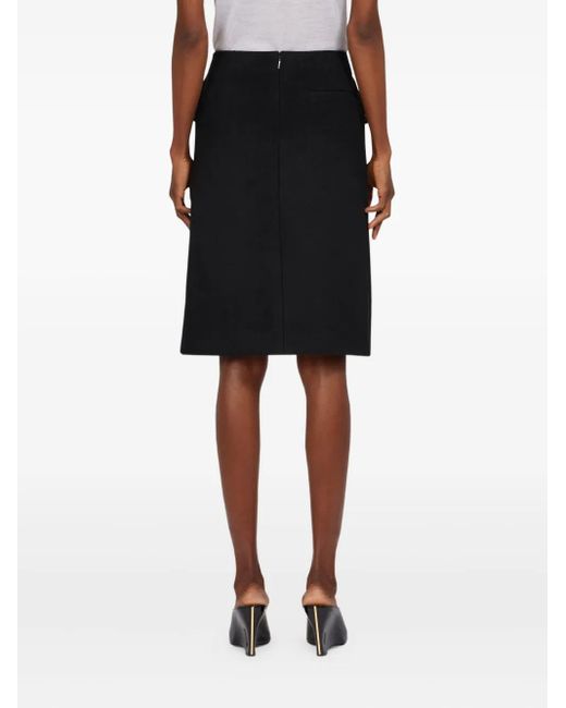 Gonna Midi Con Spacco di Ferragamo in Black