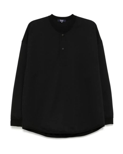 Comme des Garçons Black Long-Sleeved Sweatshirt for men