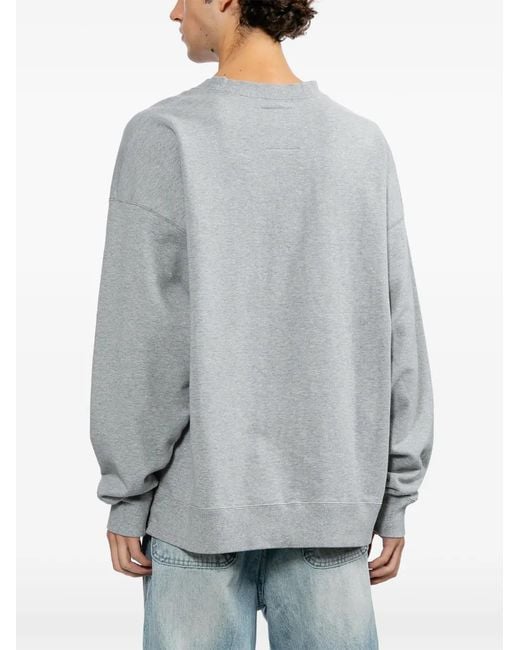 Maison Mihara Yasuhiro Gray Graphic-Print Sweatshirt for men