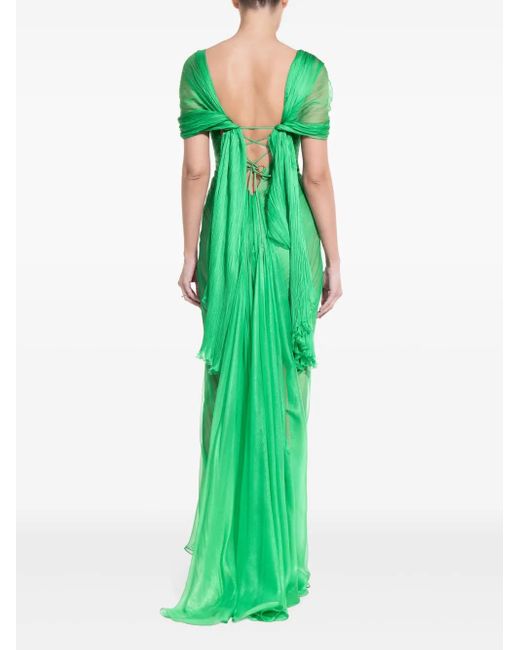 maria lucia hohan sada chiffon dress in green Maria Lucia Hohan Calliope Dress