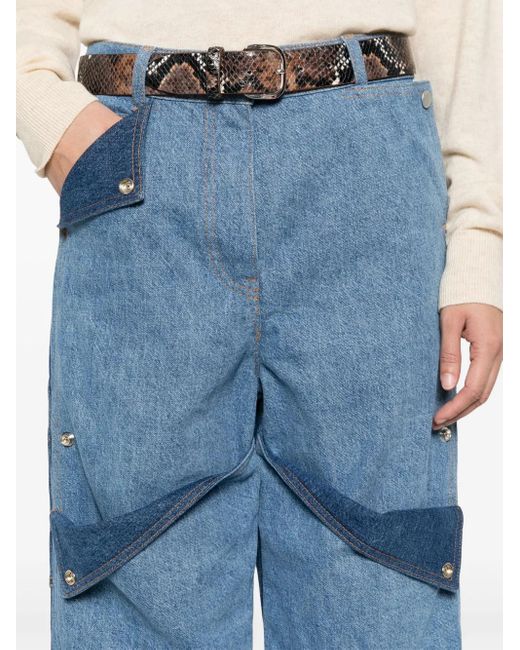 KENZO Blue Multi-Pocket Jeans