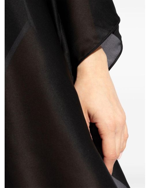 La Perla Black Semi-sheer Silk Beach Dress