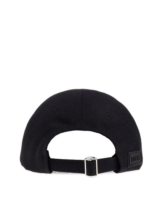Loewe Black Anagram-Patch Baseball Cap