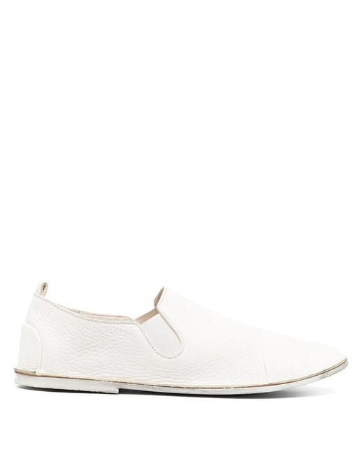 Marsèll White Strasacco Leather Loafers for men