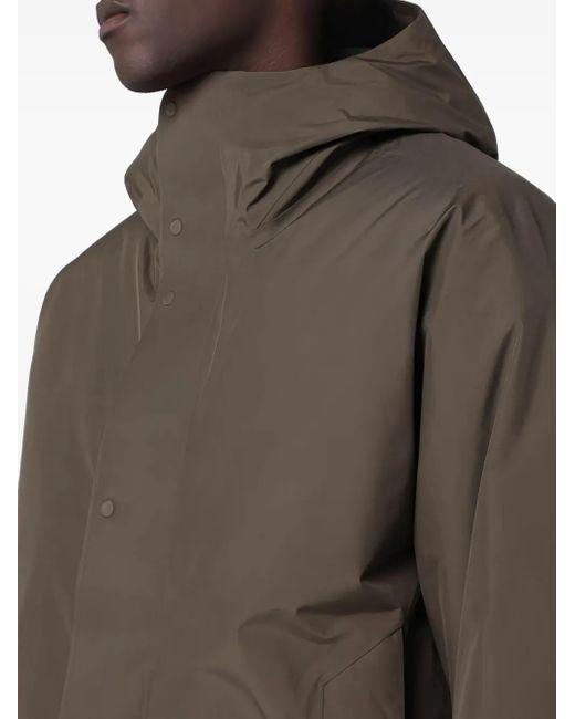 Goldwin Brown Hooded Down Jacket for men