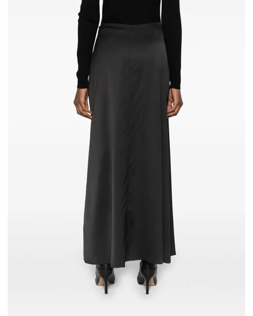 Marc O' Polo Black Satin Maxi Skirt