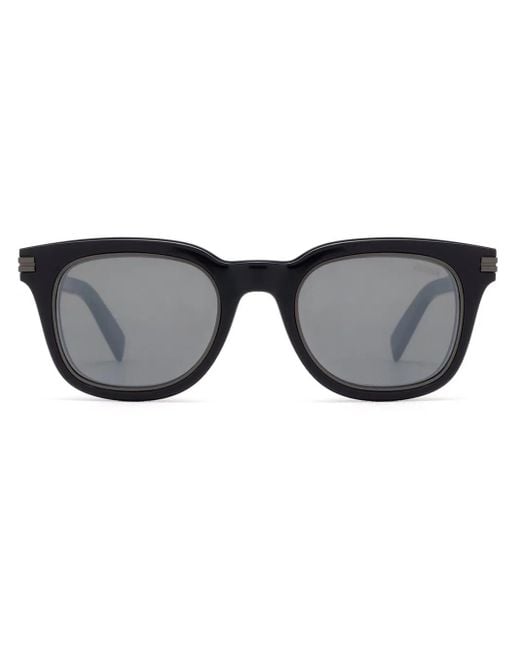 Gafas de sol con montura cuadrada Zegna de hombre de color Black